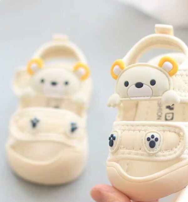 *** SIZE 8C *** Simple and cute baby sandals, cartoon bear, casual sandals for children, boy, girl, toddler, soft and comfortable shoes, durable | EZ Auction