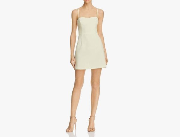 SIZE M - French Connection Womens Whisper Light A-Line Spaghetti Straps Mini Dress | EZ Auction