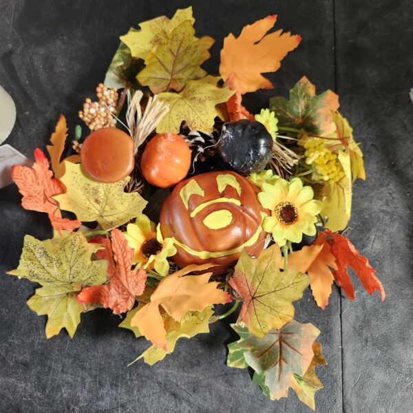 Fall Wreaths for Front Door, hogardeck 20" Fall Wreath with Pumpkins, Berries, Sunflowers, Artificial Maple Leaves & Pine Cones, Autumn Fall Decorations for Home, Window, Wall, Thanksgiving Decor | EZ Auction