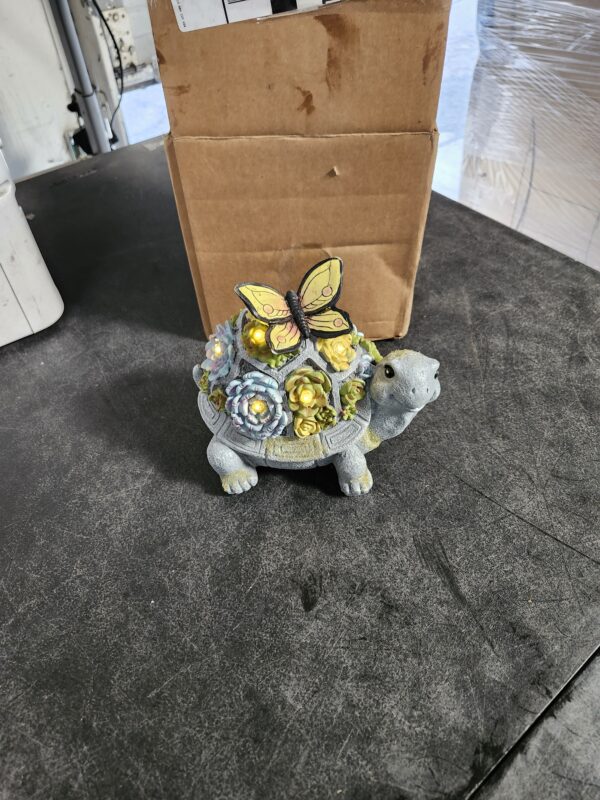 Attivolife Turtle Solar Garden Outdoor Statues with Succulent 7 LED Light, Patio Lawn Balcon Yard Ornament Art Decor, Mother Day Housewarming Birthday Gift for Mom Women Grandma | EZ Auction