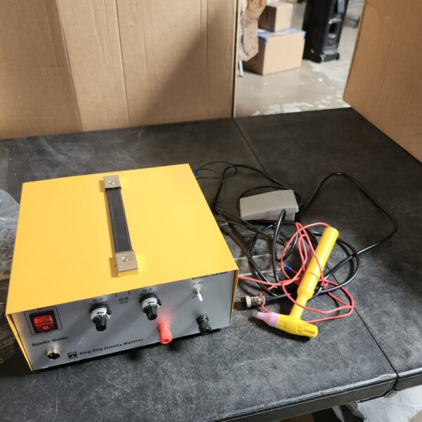 Portable Jewelry Welder Gold Silver Platinum Welding Machine 110V 400W 80A Professional Precise Jewelry Spot Welder With Foot Pedal, for Gold Silver Steel Jewelry Welding, Yellow | EZ Auction