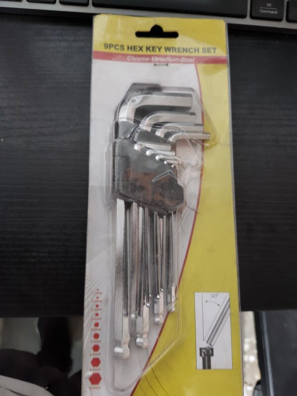 Metric Ball End Hex Key Wrench Set Cr v Steel Ideal Home | EZ Auction