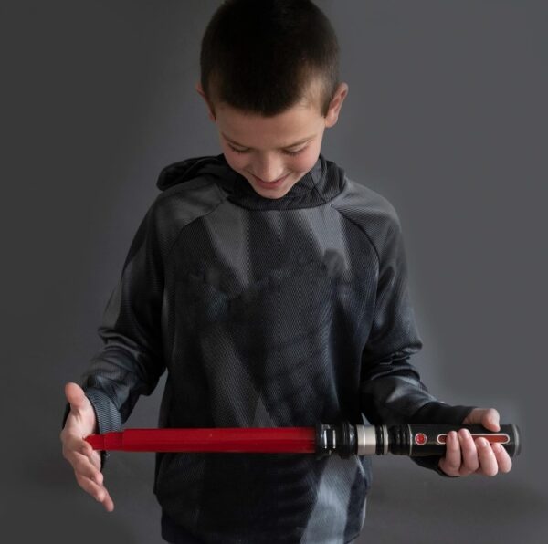 Light up Saber Toy with Electronic Lights & FX Sound Effect for Kids and Adults, Red LED Light Expandable Light Sword Toy for Roleplay(Standalone) | EZ Auction