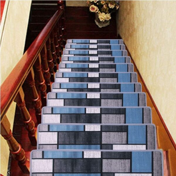 Stair Treads for Wooden Steps Non Slip 13 PCS 8" x 30" Indoor Safety Anti Skid Blue Grey Stairs Carpet Steps Runner Rugs Mat Kid Elder Pet Friendly Staircase Covers [ Carpet Tape Provided ] | EZ Auction