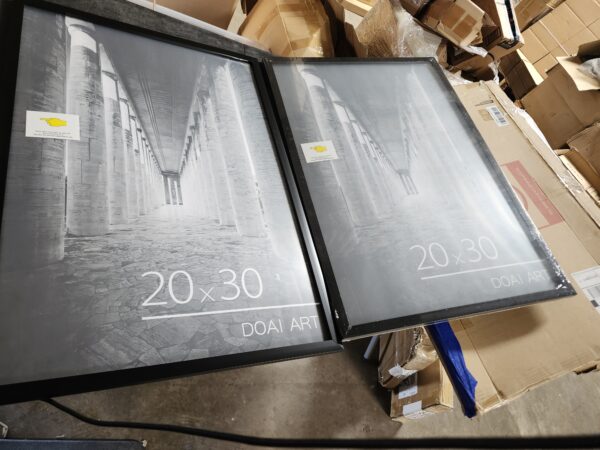 DOAI ART 20x30 Frame Black 2 Pack, 20x30 Poster Frame or Picture Frame 20x30 with HD Plexiglass for Horizontal or Vertical Wall Mounting, 20 x 30 frame Durable Scratch-proof Safe and Artistic Large | EZ Auction