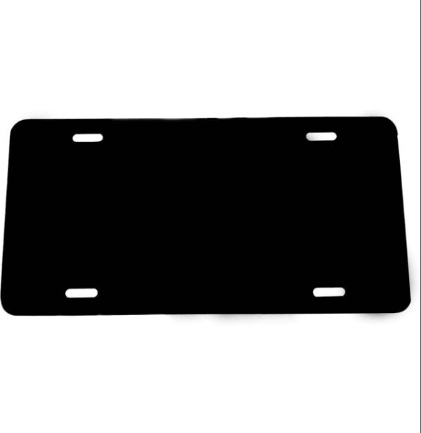 Black - Blank License Plate - 12x6 .020 Gauge (0.5mm) Laser Cut - Made in USA | EZ Auction