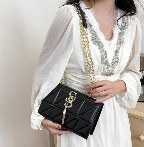 Handheld Crossbody Shoulder Ladies Bag, Suitable For Daily Banquet Commuting And Other Places(Black) | EZ Auction