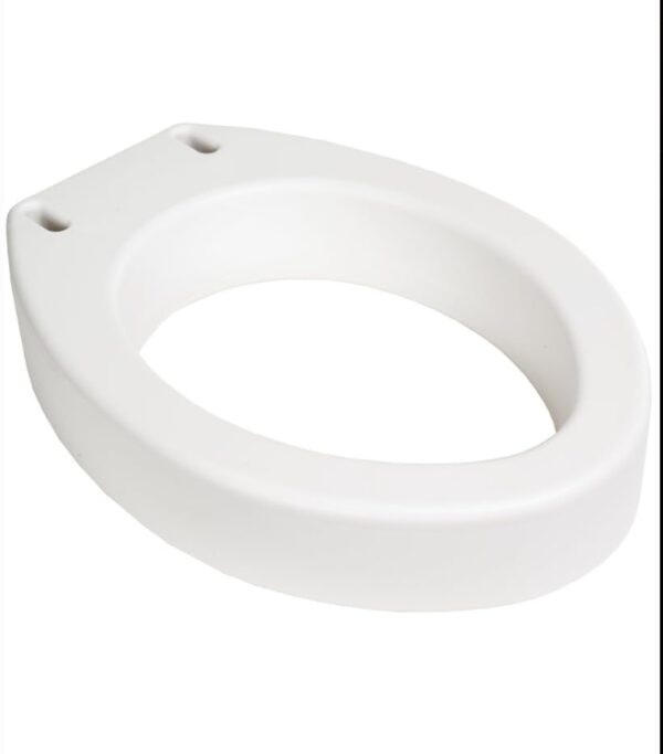 Medical Supply Raised Elevated Toilet Seat Riser for an Elongated Toilet and Compatible with Toilet Seat, Elongated, 19 x 14 x 3.5 | EZ Auction