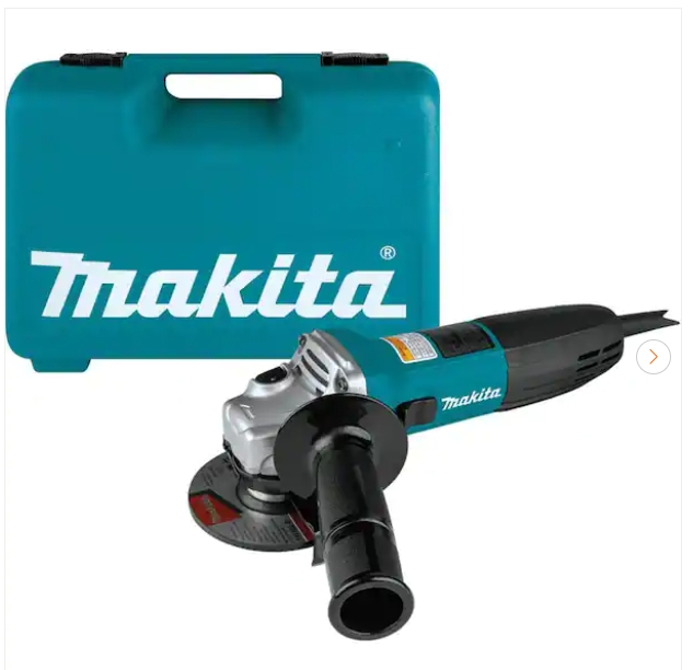 "Makita 6 Amp Corded 4 in. Lightweight Angle Grinder with Grinding