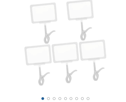 Sewroro 5pcs Box Bin Labels Clip Food Label Display Shelf Label Holder ...