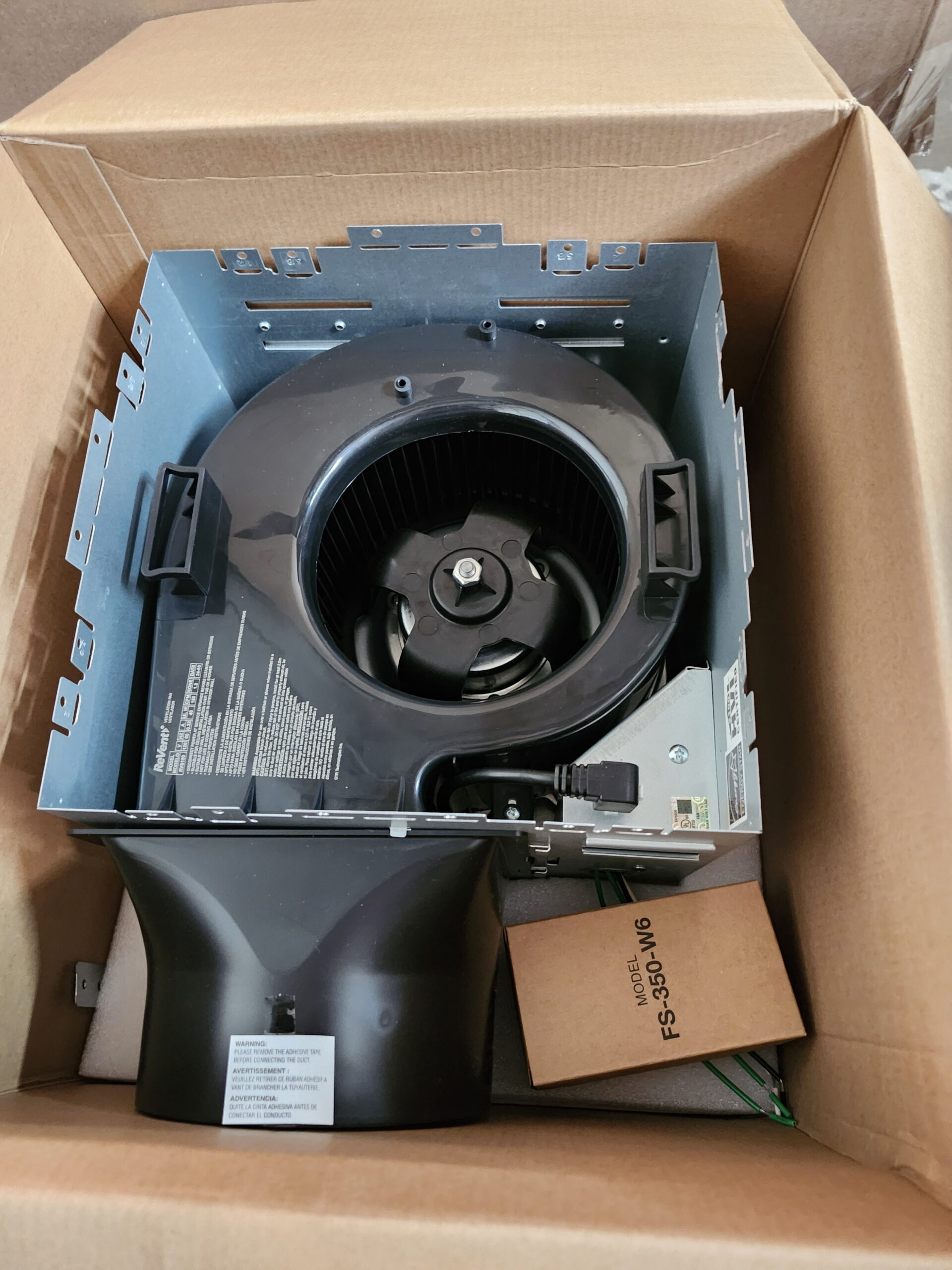 ReVent 150 CFM Ceiling/Wall Mount Quiet Easy Roomside Installation ...