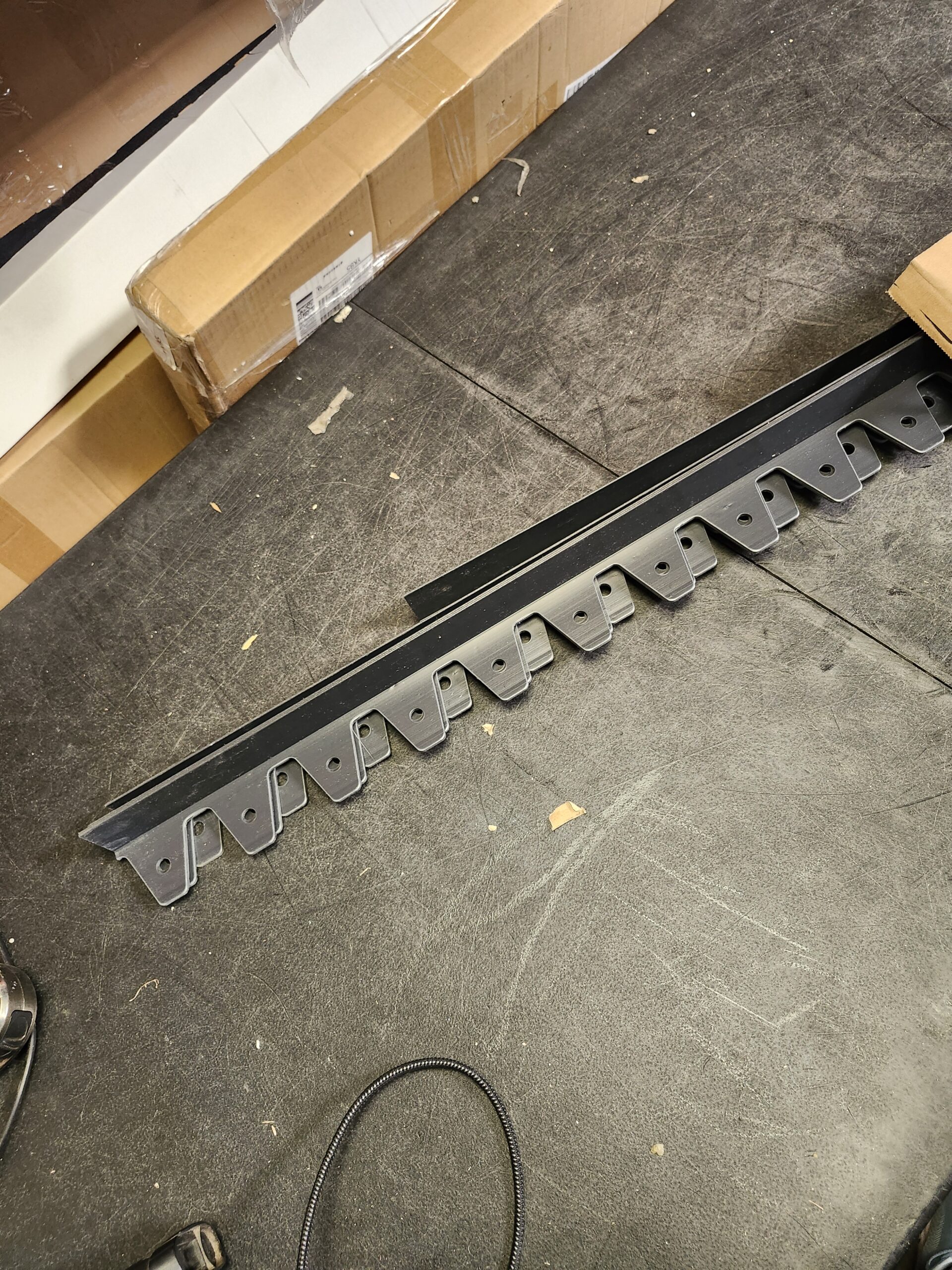 Technoflex Flexi-Pro 48 in. x 2.25 in. x 1.75 in. Black PVC Paver Edging - 24 ft. (6-Pieces of 48 in.) Pro Grade with 24-Spikes Technoflex Flexi-Pro 48 in. x 2.25 in. x 1.75 in. Black PVC Paver Edging - 24 ft. (6-Pieces of 48 in.) Pro Grade with 24-Spikes