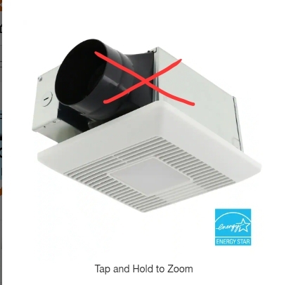 "Panasonic Whisper Mighty LED Pick-A-Flow 70-90CFM Ceiling/Wall ENERGY STAR Bathroom Exhaust Fan ...