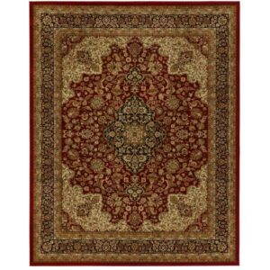 Home Decorators Collection Silk Road Red 9 ft. x 13 ft. Medallion Area Rug