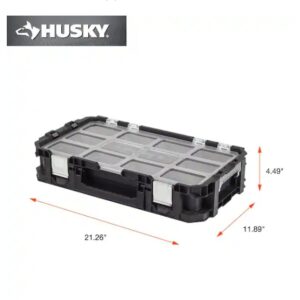 "Husky Connect Stackable Portable Heavy Duty Lightweight 10-Compartment Small Tool and Parts Organizer"