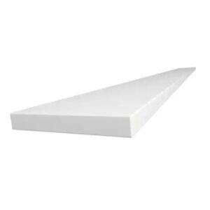 "Dyconn Carrara 63 in. True Solid Surface Solid Surface Backsplash in White"