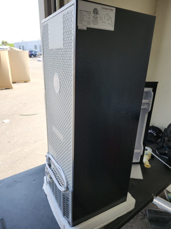 3.2 cu. ft. 2-Door Compact Mini Refrigerator in Black with Freezer Door - Image 2