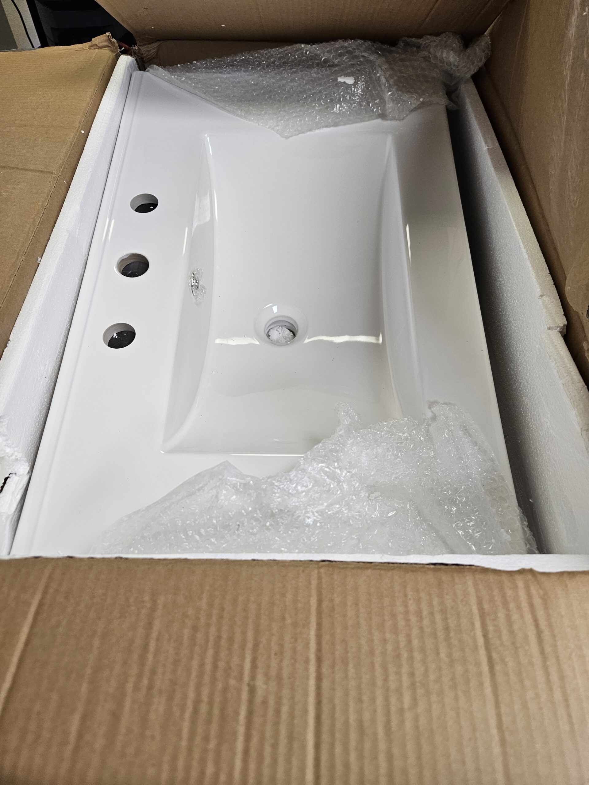 allen + roth Ramsgate Vitreous China 18.5-in Drop-in Rectangular ...