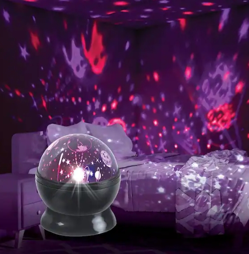 Multi-Color USB or Battery Operated Rotating Integrated LED Cosmo ...