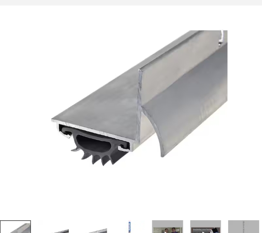 "**NEW** Frost King 1-1/4 in. x 36 in. Silver Drip Cap L-Shape Door ...