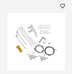 **NEW** Grisham Window Bar Quick Release Kit, White