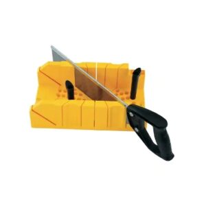 "Stanley 14.5 in. Deluxe Clamping Miter Box with 14 in. Saw"