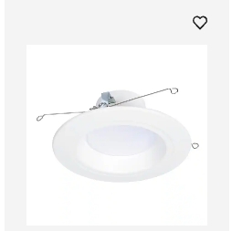 "**NEW** HALO RL56 Series 5/6 in. Recessed LED retrofit module Selectable CCT and Lumens, Integrated LED Matte White"