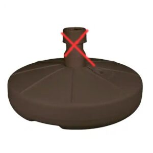**MISSING MARKED ACCESSORY** Resin Patio Umbrella Base in Bronze
