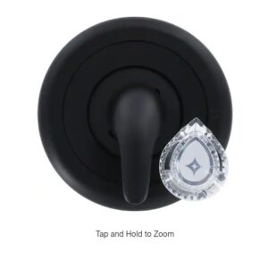 "DANCO 1-Handle Valve Tub and Shower Faucets Trim Kit in Matte Black for Moen (Valve Not Included)"