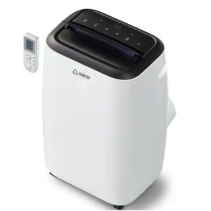 "**OPEN BOX** AIRO COMFORT 8,000 BTU (5,000 BTU DOE) Portable Air Conditioner Cools 350 sq. ft. with Dehumidifier and LCD Remote in White"