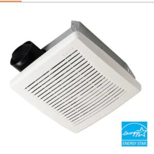 "**OPEN BOX** Broan-NuTone 50 CFM Ceiling Bathroom Exhaust Fan with No‑Cut Installation, Quiet Operation"