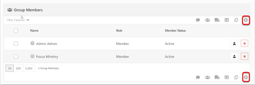 screenshot showing how to add group members to a security role