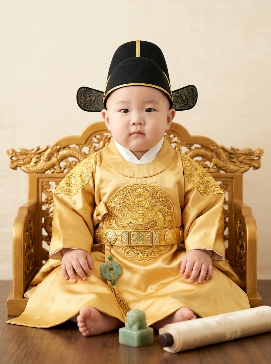 금 곤룡포 황제