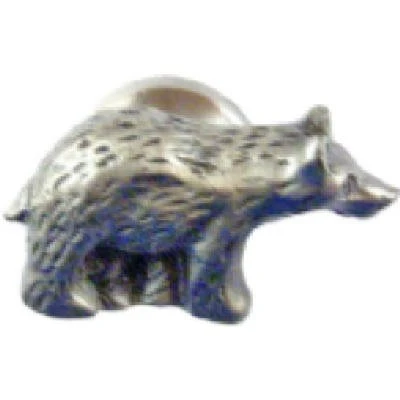 Bear Cabinet Knob, Right Facing,  Pewter