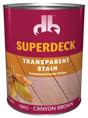 Super Deck Transparent Stain & Sealer, Canyon Brown, 1-Qt.