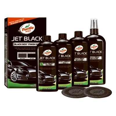 Jet Black Black Box Kit - Includes Pre-wax Cleaner, Carnauba Wax & Detailer