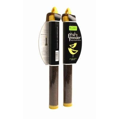 Pre-Filled Finch Bird Feeder with 8 Ounce Capacity for Outdoor Use