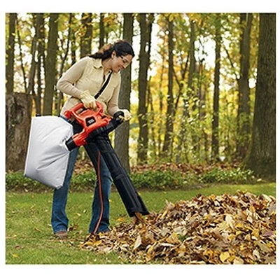 Three-In-One Electric Leaf Blower Vacuum Mulcher with 230 Miles Per Hour Air Speed