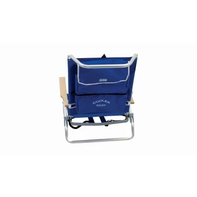 Hi Boy Beach Chair with Built-In Cooler Pouch and Adjustable Backrest