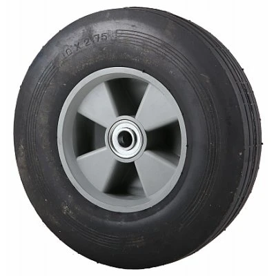 Hand Truck Wheel, Plastic with Rubber Tire, 10 x 2-3/4-In.