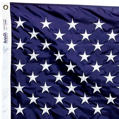 3 Ft. X 5 Ft. Nylon American Flag With Brass Grommets And Etiquette Brochure