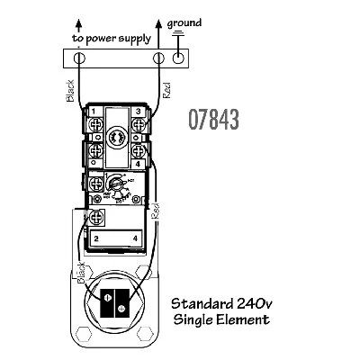 Wh9-6 Single Element Water Heater Thermostat With E.c.o. Safety Feature