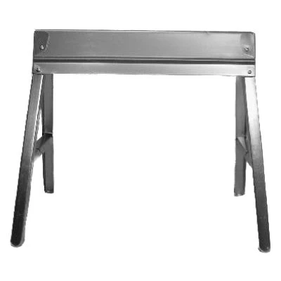 Folding Sawhorse, Galvanized Steel, 32.5 x 29.25-In.