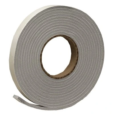 Gray Vinyl Clad Foam Weather Seal For Doors And Windows 17 Ft L X 0.19 In