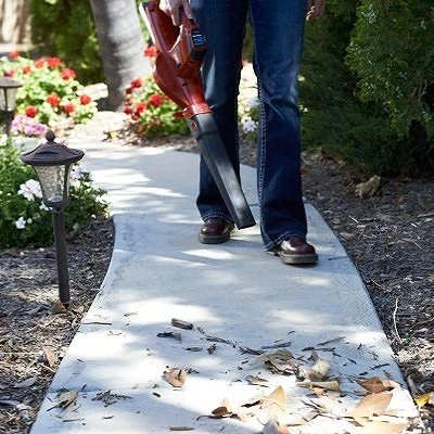 Cordless Sweeper and Leaf Blower with 20-Volt Battery and 115 Miles Per Hour Air Speed