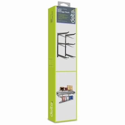 3-Tier Heavy-Duty Wall Storage Rack with Steel Shelves and Mounting Hardware