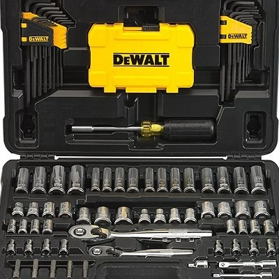 108-piece Mechanics Tool & Socket Set With Power Tool Accessory Case