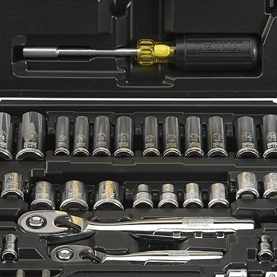 108-piece Mechanics Tool & Socket Set With Power Tool Accessory Case