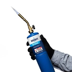 Manual Propane Torch Kit With 14.1 Oz Cylinder And Adjustable Flame Control