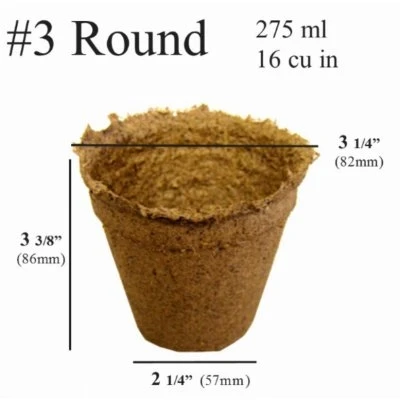 Plantable Pots, 3-In. Round, 12-Pk.